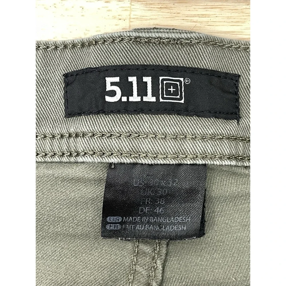 5.11 Tactical Pants 30x32 Green Straight‎ Leg Work Utility Mens 511